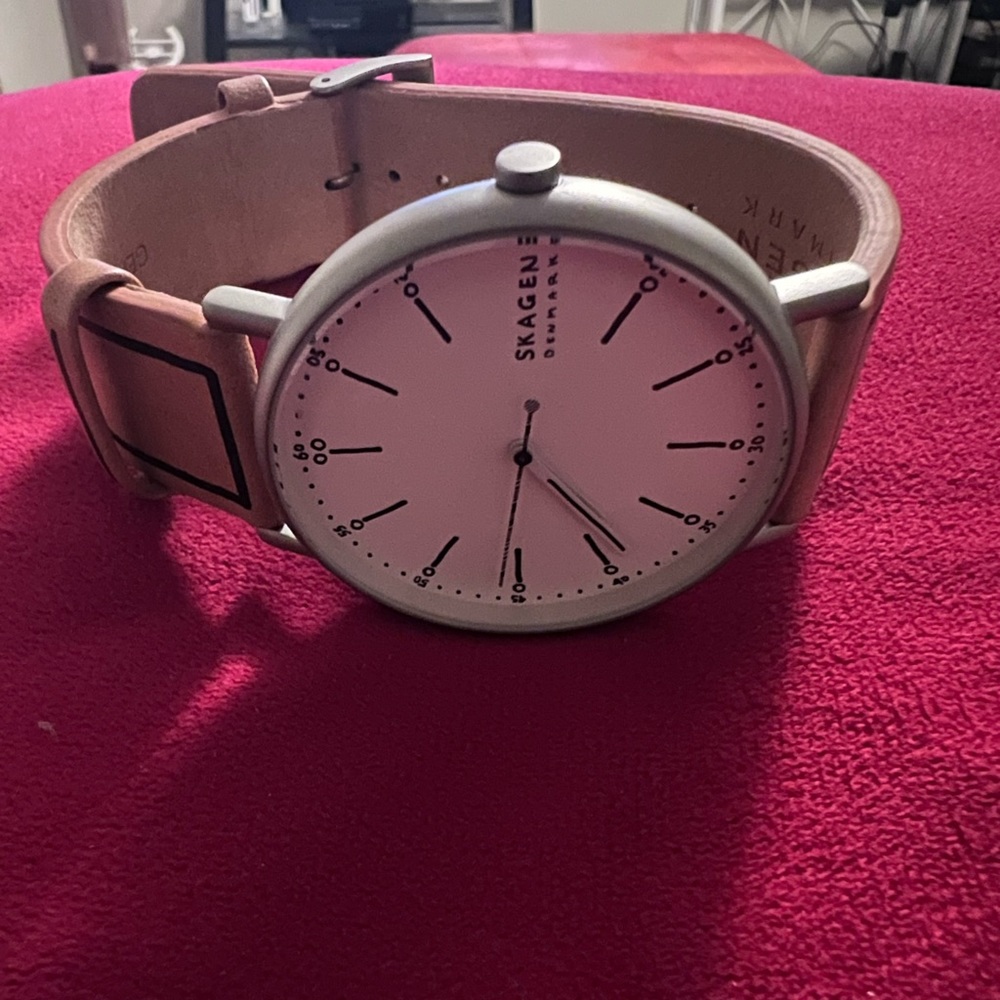 Skagen Signatur Sketchables Leather Watch Set